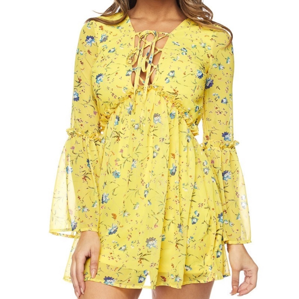 🌼LAST ONE🌼 Chiffon Floral Mini Summer Dress (A)